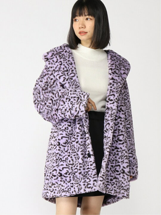 楽天市場】【SALE／40%OFF】#1 LEOPARD FUR COAT ファーコート X-girl 