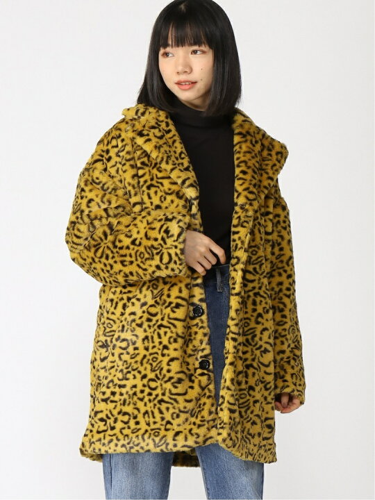 楽天市場】【SALE／40%OFF】#1 LEOPARD FUR COAT ファーコート X-girl 