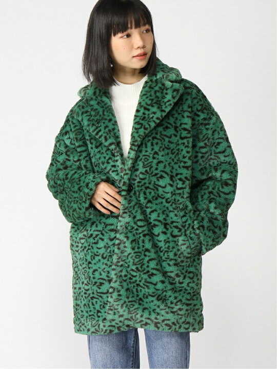 楽天市場】【SALE／40%OFF】#1 LEOPARD FUR COAT ファーコート X-girl 