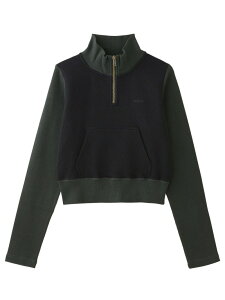 �ySALE�^50%OFF�zHALF ZIP SWEAT TOP X-girl �G�b�N�X�K�[�� �g�b�v�X �X�E�F�b�g�E�g���[�i�[ �u���b�N �x�[�W���yRBA_E�z�y���������z[Rakuten Fashion]