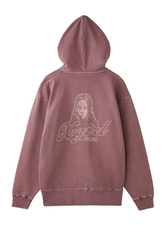 楽天市場】FACE PIGMENT DYED ZIP UP SWEAT HOODIE X-girl エックス 