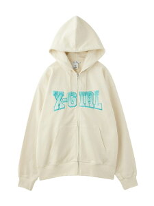 �ySALE�^30%OFF�zFAUX FUR LOGO ZIP UP SWEAT HOODIE X-girl �G�b�N�X�K�[�� �g�b�v�X �X�E�F�b�g�E�g���[�i�[ �z���C�g �u���b�N�yRBA_E�z�y���������z[Rakuten Fashion]