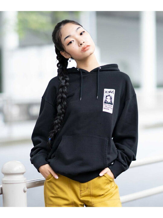 楽天市場】FACE PATCH SWEAT HOODIE X-girl エックスガール トップス 