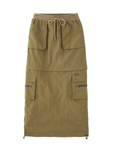 �ySALE�^50%OFF�zCONVERTIBLE EASY SKIRT X-girl �G�b�N�X�K�[�� �X�J�[�g ���̑��̃X�J�[�g �x�[�W�� �z���C�g �u���b�N�yRBA_E�z�y���������z[Rakuten Fashion]