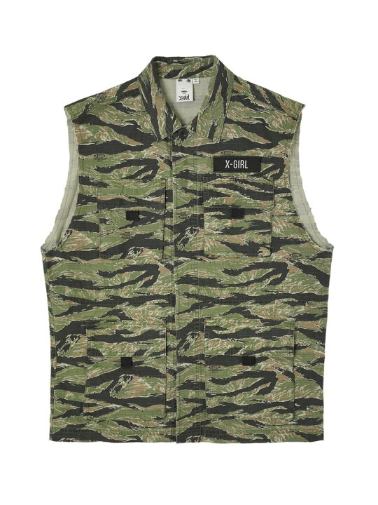 楽天市場】【SALE／70%OFF】MILITARY SLEEVELESS SHIRT X-girl 
