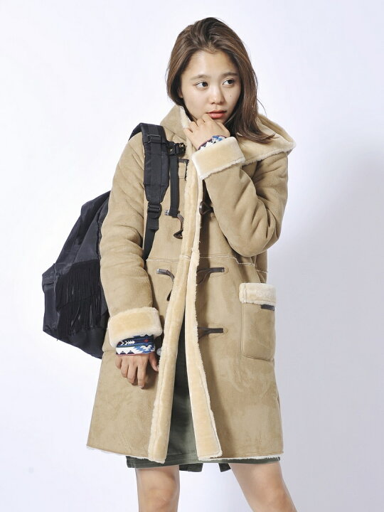 楽天市場】【SALE／45%OFF】*FAUX SHEARLING DUFFLE COAT X-girl  