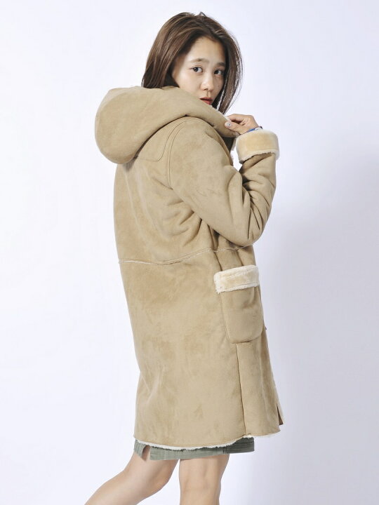 楽天市場】【SALE／45%OFF】*FAUX SHEARLING DUFFLE COAT X-girl  