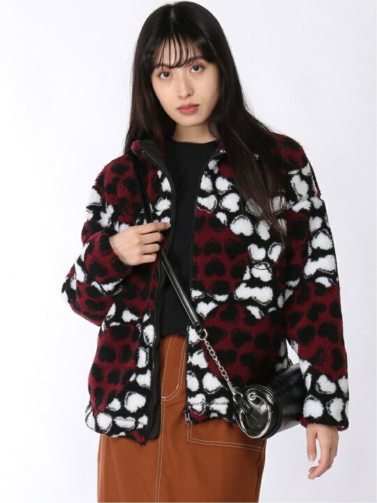 楽天市場】【SALE／40%OFF】HEART BOA JACKET ボアジャケット X-girl X 