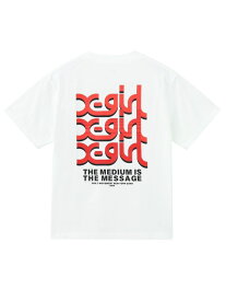 TRIPLE LOGO S/S TEE X-girl エックスガール トップス カットソー・Tシャツ パープル ブラック ホワイト【送料無料】[Rakuten Fashion]