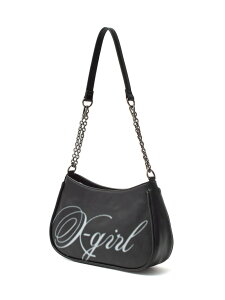 �ySALE�^30%OFF�zSPRAY SCRIPT LOGO SHOULDER BAG X-girl �G�b�N�X�K�[�� �o�b�O ���̑��̃o�b�O �s���N �u���b�N�yRBA_E�z�y���������z[Rakuten Fashion]