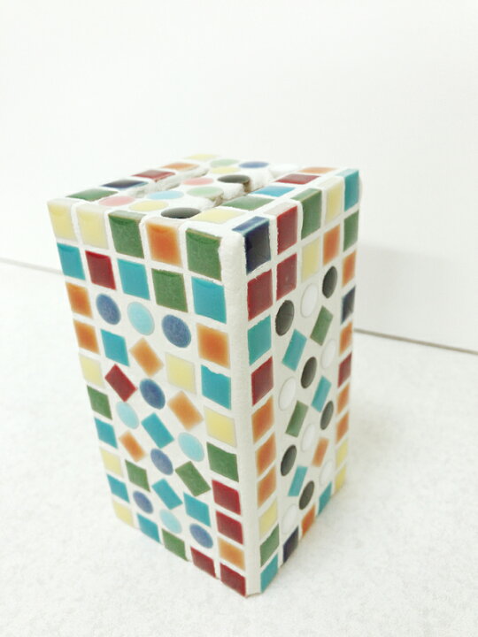楽天市場 夏休みの工作にもぴったり オリジナル貯金箱 大 を作ってみよう モザイクタイルキット 貯金箱 大 夏休みの作品 宿題 手作り 貯金箱は分割できません ガーデン資材はエクステルホームズ