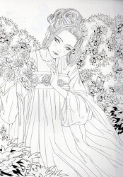 楽天市場 聊斎志異 花妖狐魅 東方古風線描稿 中国語版大人の塗り絵 中国の本屋