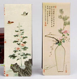 磁器しおり　2枚セット　中国伝統美術