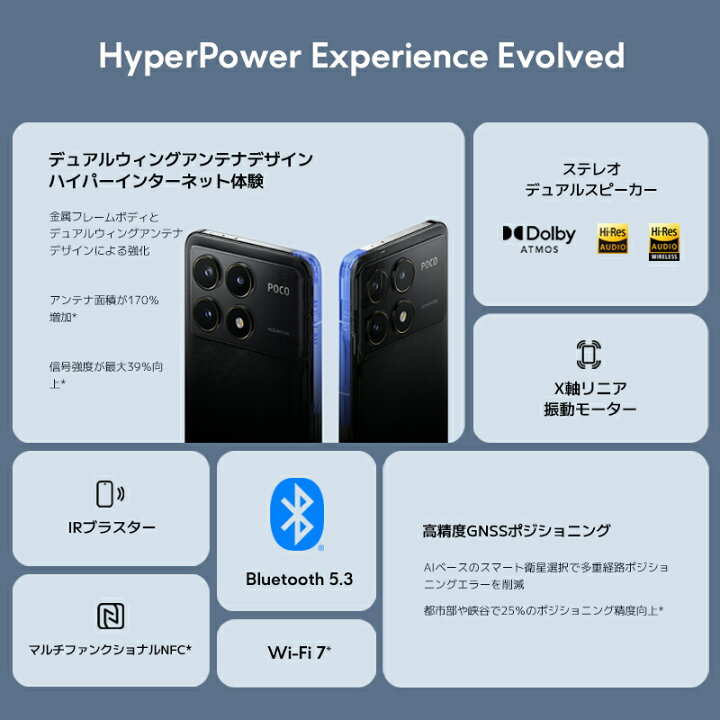 楽天市場】【クーポンで54,980円! 4/17 13:00～5/31 23:59】POCO F6 