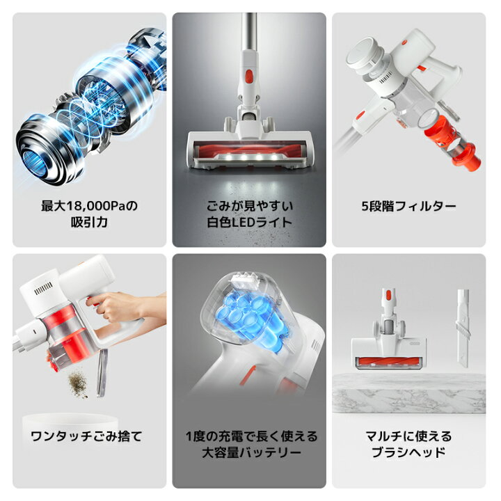 楽天市場】Xiaomi コードレス掃除機 G20 Lite スティッククリーナー 