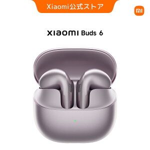 Xiaomi Buds 6 ���C�����X�C���z�� �m�C�L���� �H�̂悤�Ȍy�ʐ݌v �l�ԍH�w�݌v �����𑜓x�T�E���h �Ɨ��^ ��ԃI�[�f�B�I Xiaomi HyperOS�A�g �����I�[�f�B�I�^���@�\ �h���h�o �ő�35���Ԏ���