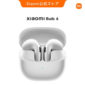 Xiaomi Buds 6 ���C�����X�C���z�� �m�C�L���� �H�̂悤�Ȍy�ʐ݌v �l�ԍH�w�݌v �����𑜓x�T�E���h �Ɨ��^ ��ԃI�[�f�B�I Xiaomi HyperOS�A�g �����I�[�f�B�I�^���@�\ �h���h�o �ő�35���Ԏ���