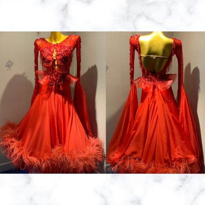 社交ダンス 衣装 スタンダード ドレス スタンダード ワンピース  