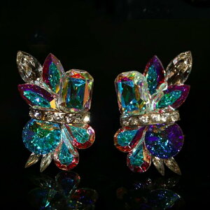 社交ダンス アクセサリー 競技会 デモ パーティー ラテンドレス モダンドレス イヤリング ピアス  YP007  【XINEI】