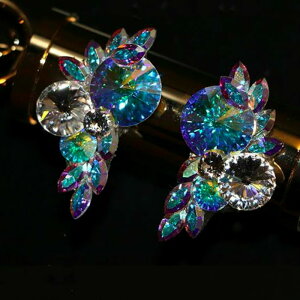 社交ダンス アクセサリー 競技会 デモ パーティー ラテンドレス モダンドレス イヤリング ピアス  YP012  【XINEI】