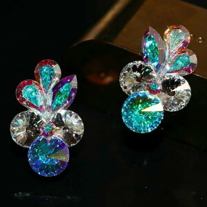 社交ダンス アクセサリー 競技会 デモ パーティー ラテンドレス モダンドレス イヤリング ピアス  YP003  【XINEI】