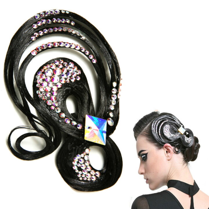 楽天市場】社交ダンス ヘアアクセサリー 髪飾り 競技会 デモ  