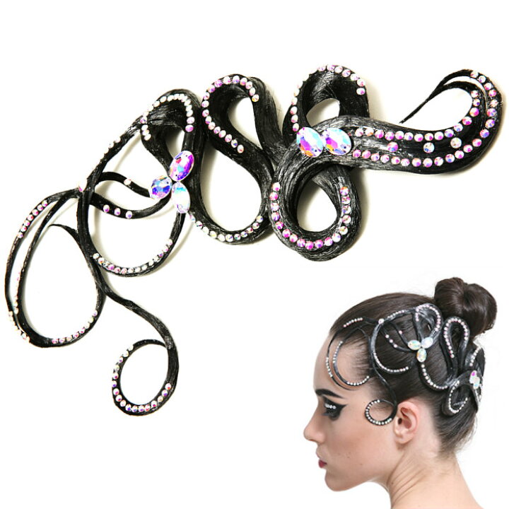 楽天市場】社交ダンス ヘアアクセサリー 髪飾り 競技会 デモ  