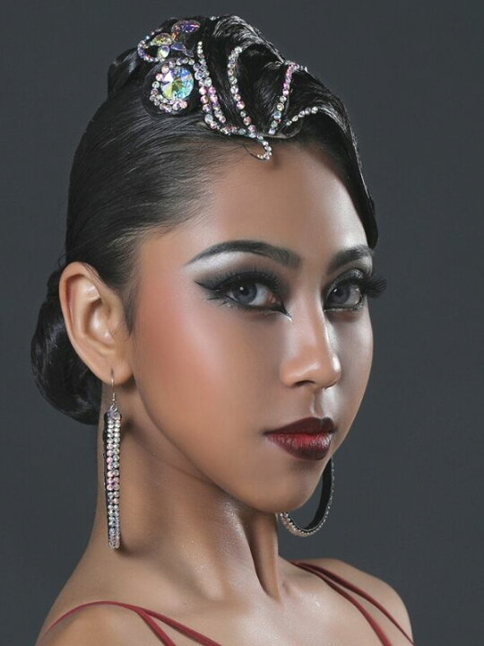 楽天市場】社交ダンス ヘアアクセサリー 髪飾り 競技会 デモ  