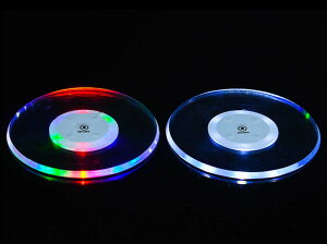 LED コースター ライトコースター 5個セット 薄型 イルミネーション ライトアップ グラス ボトル ハーバリウム ディスプレイ 記念日 パーティ 彩色 白色