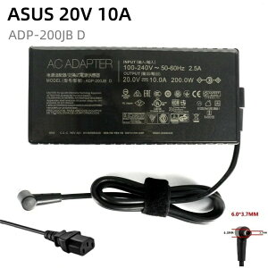 �V�i ASUS 20V 10A ADP-200JB D AC�A�_�v�^�[ ROG Zephyrus G15 �V���[�Y TUF Dash F15 FX516PR FA506QM58 �p 200W �t���̓d���R�[�h
