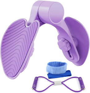 内転筋 トレーニング 骨盤底筋トレーニング ダイエット器具 バックトレーナー ヨガストレッチベルト 運動ヘアバンド付き ヒップトレーナー 選べる強度 骨盤補正 多機能運動クリップ 美尻