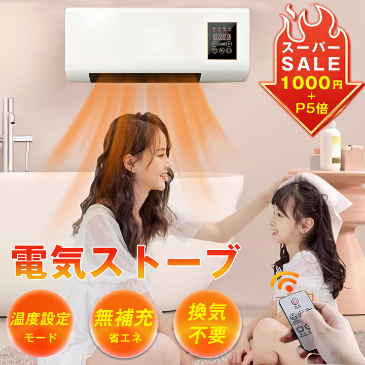 壁掛けヒーター 冷温風扇 ファンヒーター 壁掛け 暖房ヒーター 