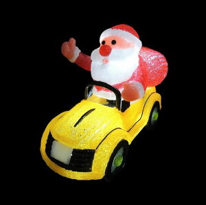 �h���C�u�T���^���� �����ԃT���^ LED�C���~�l�[�V���� �J���[�N���X�^�����`�[�t�@����/���O�d�l