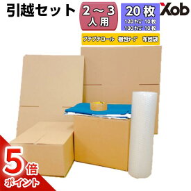 【期間限定ポイント5倍！】【即日出荷可能】引っ越しセット 段ボール20枚(2〜3人用) 布団袋付き 段ボール20枚 プチプチロール1本 透明テープ1巻 布団袋1枚 送料無料(北海道・沖縄・離島は除く) 段ボール ダンボール 引っ越し 引越し 引越 ひっこし ダンボール箱　新生活