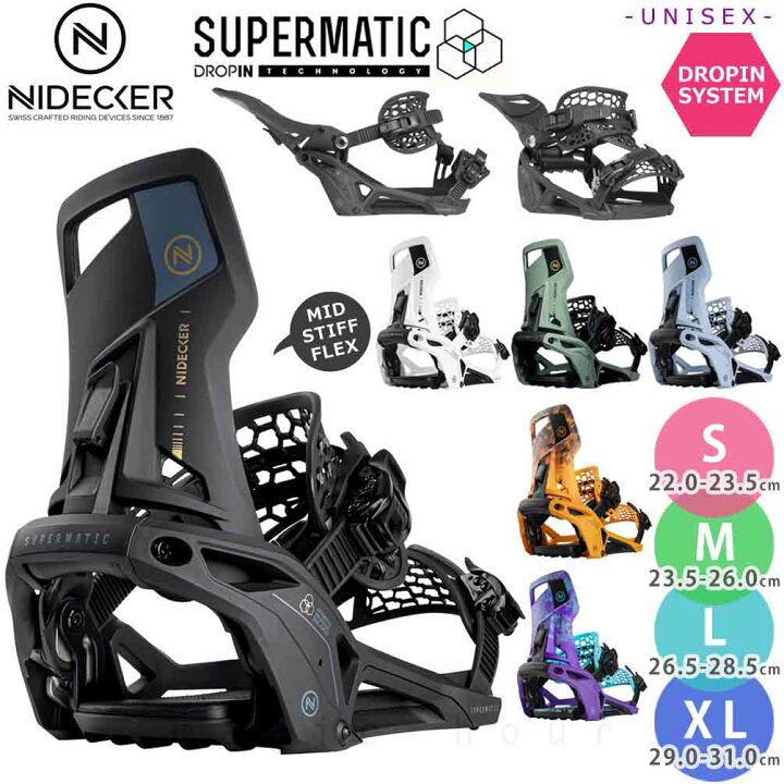 楽天市場】スノーボード ビンディング ナイデッカー スーパーマチック  