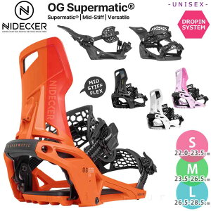 �\�񏤕i �X�m�[�{�[�h �r���f�B���O �i�C�f�b�J�[ �X�[�p�[�}�`�b�N 26-27 NIDECKER OG SUPERMATIC �X�m�{�[ �o�C�� �o�C���f�B���O �h���b�v�C�� �X�e�b�v�C��