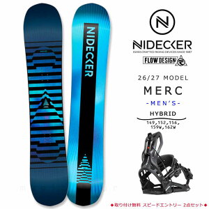 �X�m�[�{�[�h �� �����Y 2�_ �Z�b�g NIDECKER �i�C�f�b�J�[ MERC 2027 FLOW �u�����h �r���f�B���O �X�m�{�[ ���S�� �n�C�u���b�h �L�����o�[ �{�[�h ��