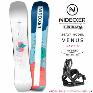�X�m�[�{�[�h �� ���f�B�[�X 2�_ �Z�b�g NIDECKER �i�C�f�b�J�[ VENUS 2027 FLOW �u�����h �r���f�B���O �X�m�{�[ ���S�� �n�C�u���b�h �L�����o�[ �{�[�h ��