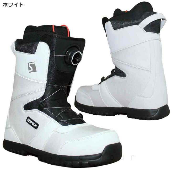 スノーボード ブーツ SPOON PRISM ダイヤル （ホワイト） 24.5～25cm 