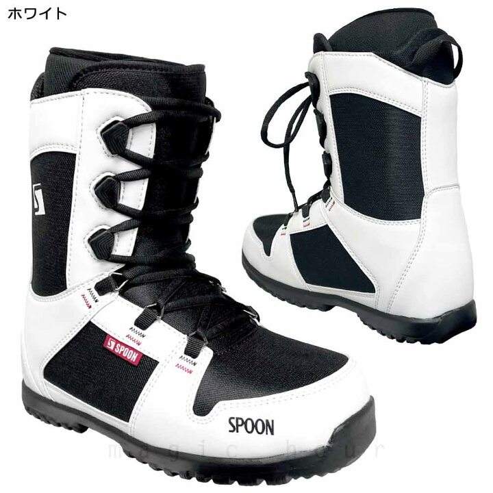 スノーボード ブーツ SPOON DINAH クイックレース （ホワイト） 25.5  