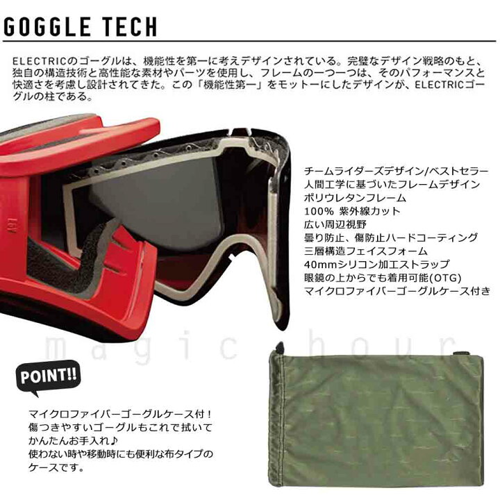 楽天市場】スノーボード スノボー ブランド ゴーグル エレクトリック 