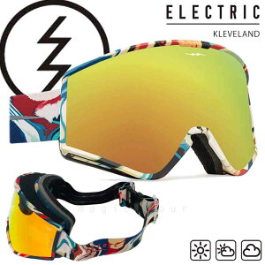 スノーボード スノボー ブランド ゴーグル エレクトリック ELECTRIC KLEVELAND メンズ レディース スキー スノーゴーグル ミラー くもり止め 眼鏡対応 Marble