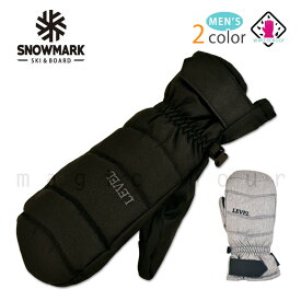 スキー スノーボード グローブ メンズ スノボ 防水 スノーグローブ 防水インナー内蔵 手袋 ミトン ロゴ 黒 ブラック グレー