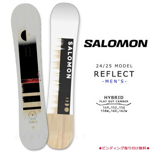 スノーボード 板 メンズ 単品 2025 SALOMON サロモン REFLECT MEN オールラウンド グラトリ ハイブリッド キャンバー ボード ワイド パーク 木目 お洒落