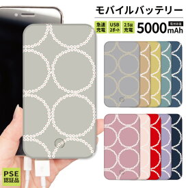 【 期間限定半額 】 モバイルバッテリー 軽量 iPhone 薄型 5000mAh 薄型 防災グッズ iPhone iPad Android 旅行 通勤 防災 北欧 北欧柄 北欧風 花柄 花 ブラック 黒 ピンク グレー ネイビー 紺 赤 かわいい シンプル