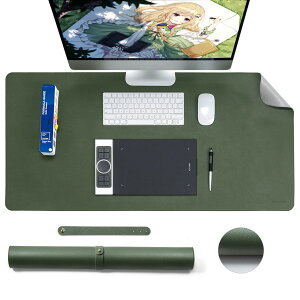 XP-PEN デスクマット デスクパッド 両面使用 防水 シンプル 大型 マウスパッド オフィス用 自宅用 ゲーム用 在宅ワーク 子供用 自宅勉強 (100x50cm)