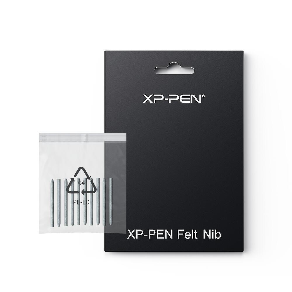 XPPen フェルト 替え芯 液晶タブレット ペンタブレット交換用替芯 10本セット