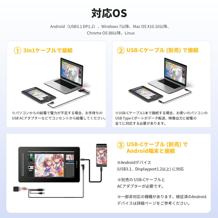楽天市場】【ラッピング対応】XPPen 液タブ X3チップ搭載ペン フル 