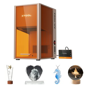 �������� xTool F2 Ultra UV���[�U�[�����@ 5W UV���[�U�[ 3D��������є��׃K���X���� �f���A��48MP�J���� 15,000 mm/s���� AI����2D-3D�\�t�g�E�F�A �K���X �v���X�`�b�N �A�N���� �������f�B�e�[����