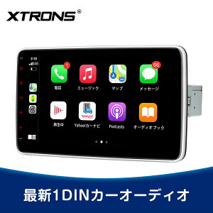 yyVX[p[SALE 10offzXTRONS 10.1C` 1DIN J[I[fBI CX iPhone CarPlay Android auto J[XeI  J[ir IPSfBXvC Bluetooth ~[O J[vC }CNt M